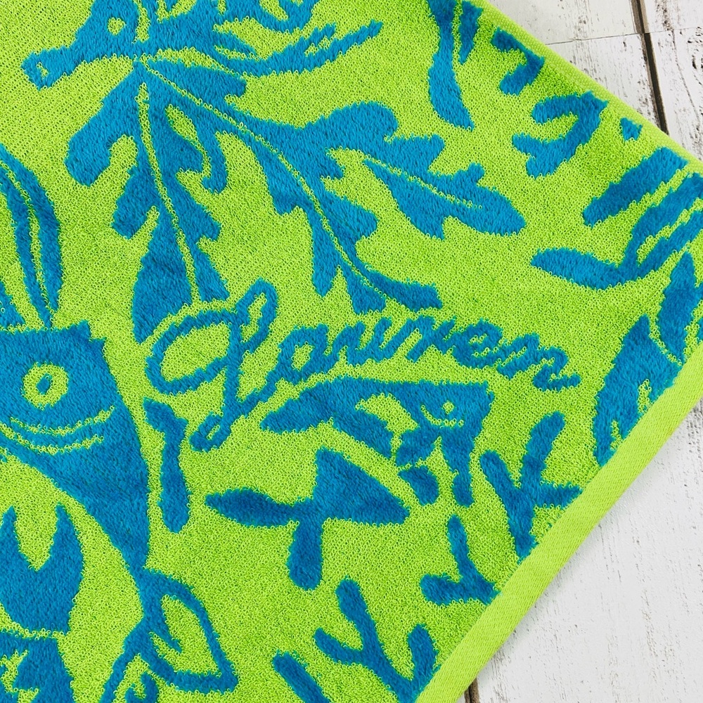 Ralph Laurel Beach Towel Reversible Coral Reef - Picture 3 of 7